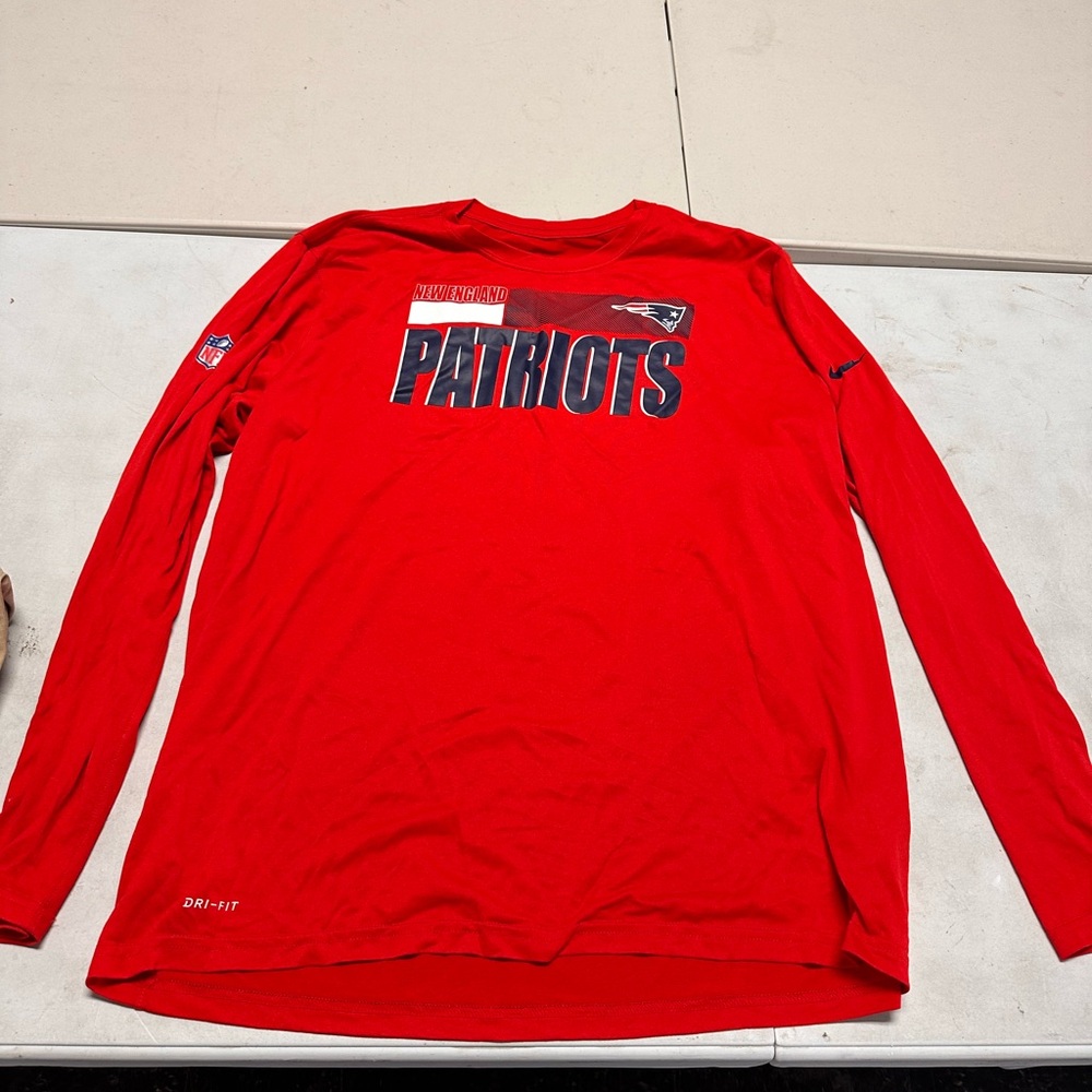 NWT Red Long sleeve Patriots Nike Shirt